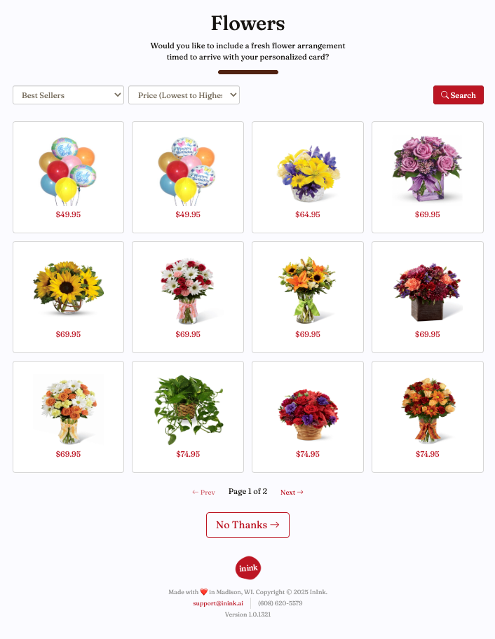 Partner Connected - Add Gifts