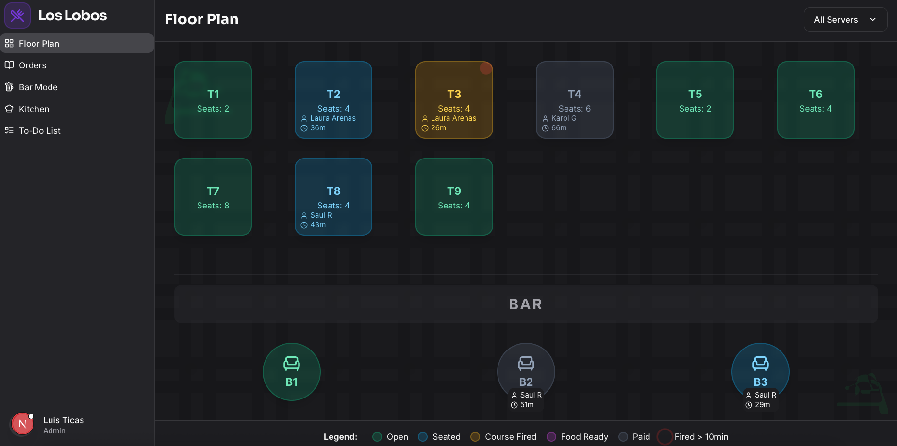 AI Parfait Dashboard - Floorplan